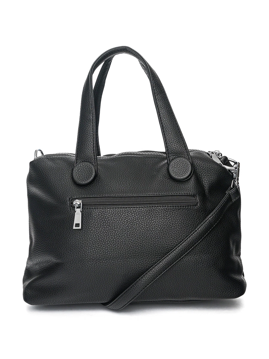 Сумка-тоут черного цвета со съемным плечевым ремнем